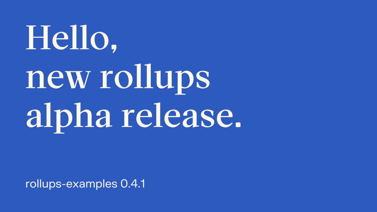 cartesiproject's tweet photo. Here's to the disruptive #DApps. To the makers and mavericks looking for insights and opportunities on The Blockchain OS.

Take a look at what's new with the latest Cartesi Rollups alpha release ⬇️ https://t.co/5GfrF5IiIo