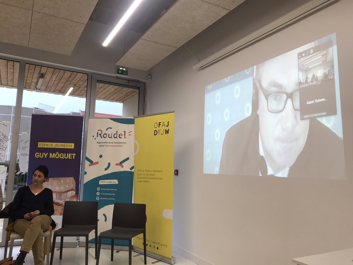MdEuropeNimes's tweet photo. @SarahJNeis référante Sachsen Thüringen et Michael Stange référant Occitanie du Fonds citoyen franco - allemand @dfbf_fcfa présent au séminaire de lancement du réseau Diversité et Participation @ofaj_dfjw à Castebany au côté de @TobiasBtow https://t.co/cSfUFkLMZZ