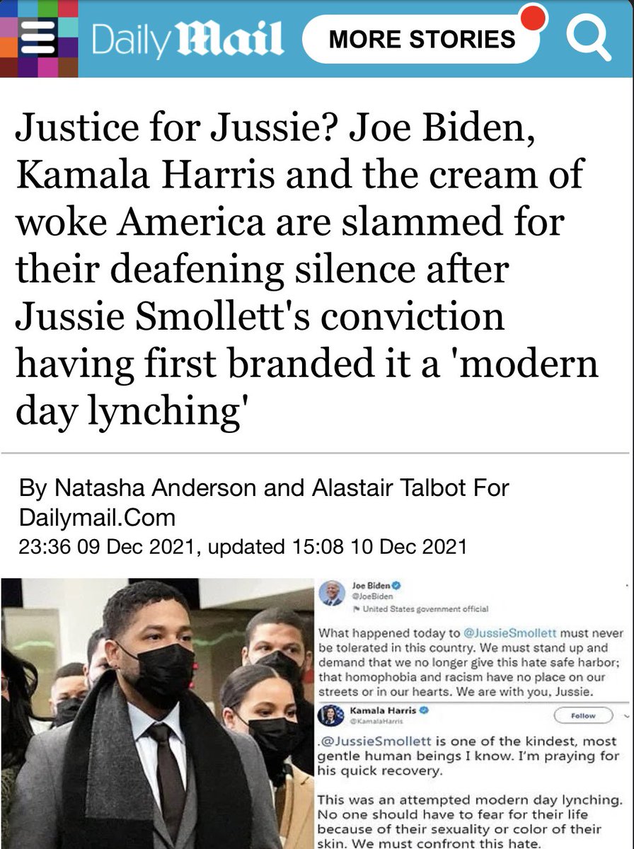 RedFoxHotSauce's tweet photo. @VP @POTUS That’s weird, the only modern-day lynching I can recall is the lynching of @JussieSmollett. How’d that work out @VP @KamalaHarris? Did you confront that hate? #idiots #DemocratsLie #LiberalismIsAMentalDisorder #KamalaHarris #JussieSmollett https://t.co/SCPFP9fiZY