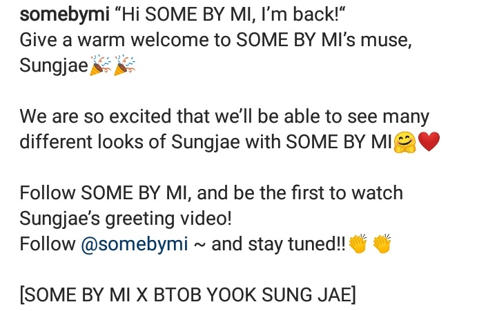 btob_info's tweet photo. Somebymi Instagram update with Sungjae

Like and leave comments on the post:
https://t.co/ntVnWQ3axp

@OFFICIALBTOB #BTOB #비투비 #YOOK_SUNGJAE #육성재 https://t.co/0SA4dgtIwW