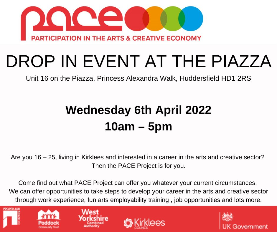 Paddock Trust (@paddock_trust) on Twitter photo Are you interested in the Arts and Creative Sector? Do you have a creative hobby and want to find out how you could turn it into a career? More information is on our website: ow.ly/8WMb50Imry3 #ukcommunityrenewalfund
<a href="/KirkleesCouncil/">Kirklees Council</a> <a href="/ProperJobTheatr/">Proper Job Theatre</a> <a href="/CKCareers/">C+K Careers</a> <a href="/DWP/">DWP</a> Are you interested in the Arts and Creative Sector? Do you have a creative hobby and want to find out how you could turn it into a career? More information is on our website: ow.ly/8WMb50Imry3 #ukcommunityrenewalfund
<a href="/KirkleesCouncil/">Kirklees Council</a> <a href="/ProperJobTheatr/">Proper Job Theatre</a> <a href="/CKCareers/">C+K Careers</a> <a href="/DWP/">DWP</a>