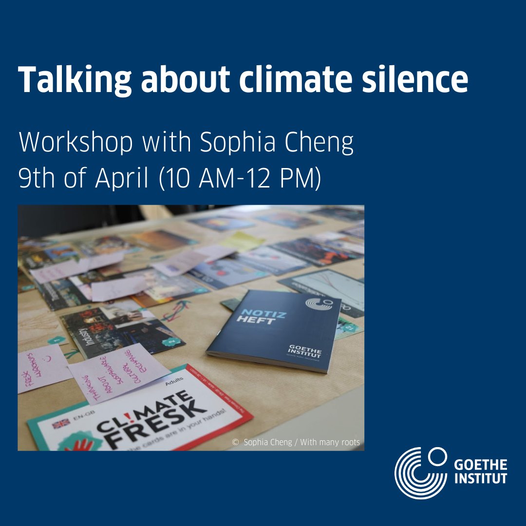 GI_London1's tweet photo. Join us on 9 April at 10 AM #InHouse for our #ClimateChange workshop by @withmanyroots. Based on research from #ClimateOutreach we’ll practice tools with each other and you will leave with ideas you can try out right away 🌳🌍
Follow the link to sign up⬇️
https://t.co/UanB5oYZow https://t.co/DfADAqGiGQ