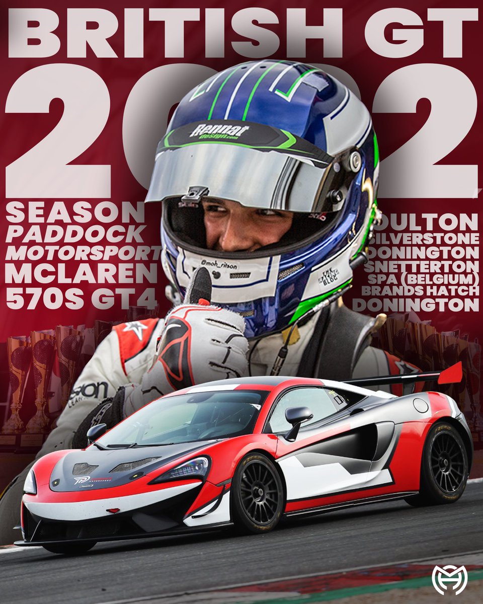 Moh Ritson (@moh_ritson) on Twitter photo 🚨British GT 2022🚨
I am back for another year with <a href="/paddockmsport/">Paddock Motorsport</a>, this time in British GT…
I have to give a huge thank you to everyone at Paddock Motorsport for this incredible opportunity. A serious amount of hard work has gone in to making this happen.
Let’s go racing 🏁 🚨British GT 2022🚨
I am back for another year with <a href="/paddockmsport/">Paddock Motorsport</a>, this time in British GT…
I have to give a huge thank you to everyone at Paddock Motorsport for this incredible opportunity. A serious amount of hard work has gone in to making this happen.
Let’s go racing 🏁