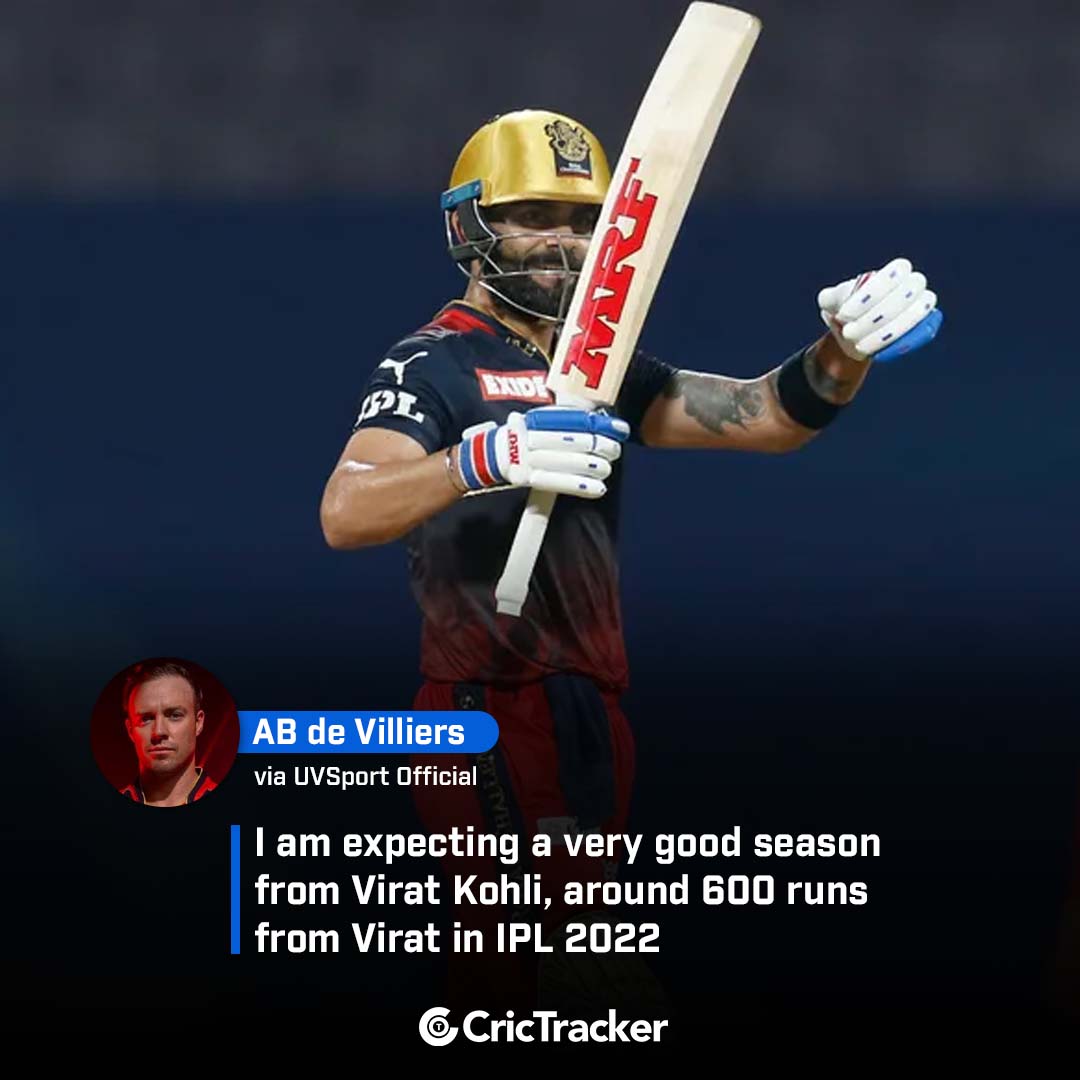Cricketracker's tweet photo. How many runs will Virat Kohli score in IPL 2022?

📸: IPL/BCCI

#ABdeVilliers #ViratKohli #IPL #IPL2022 #RCB #Cricket #CricTracker https://t.co/ckvSqTJmxe
