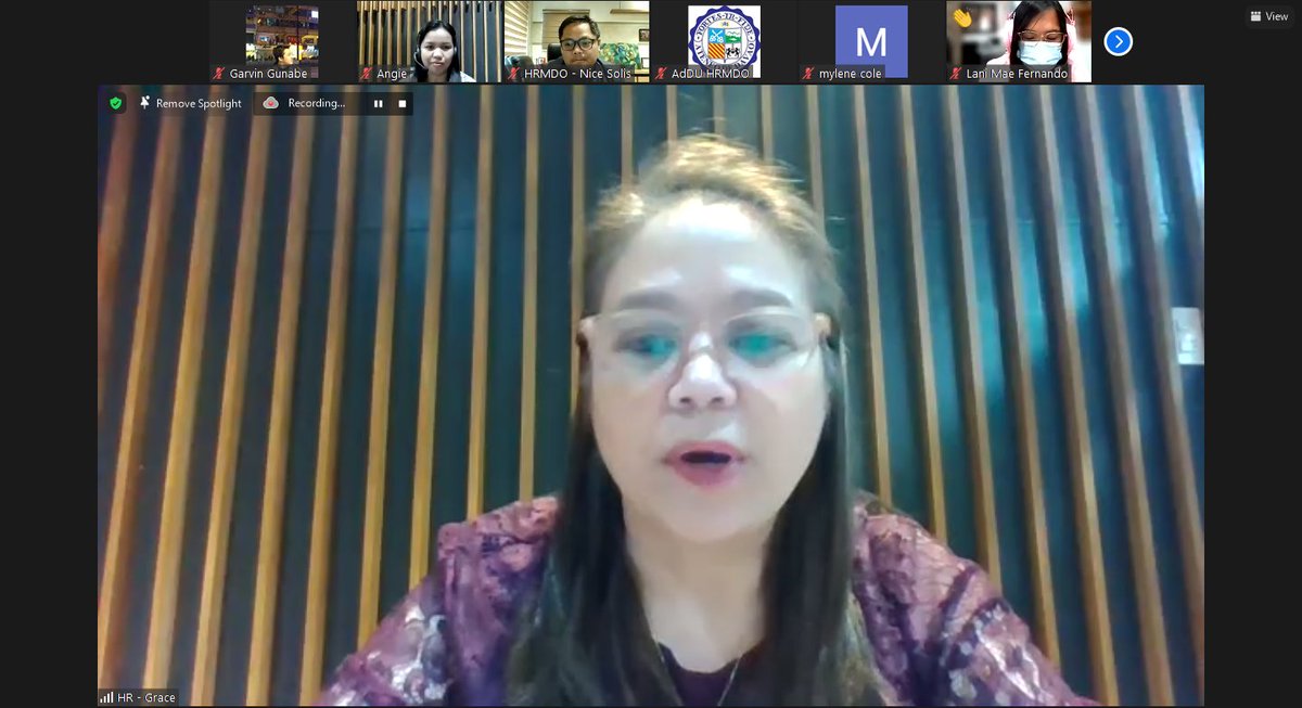 hrmdo_addu's tweet photo. We would like to thank all employees who participated in our first Learning Session on "Getting Things Done: Time and Energy Management" with our resource speaker Ms. Diana Cecilia P. Estrada, MA, RPsy, CCTP. https://t.co/p2A88slHYh