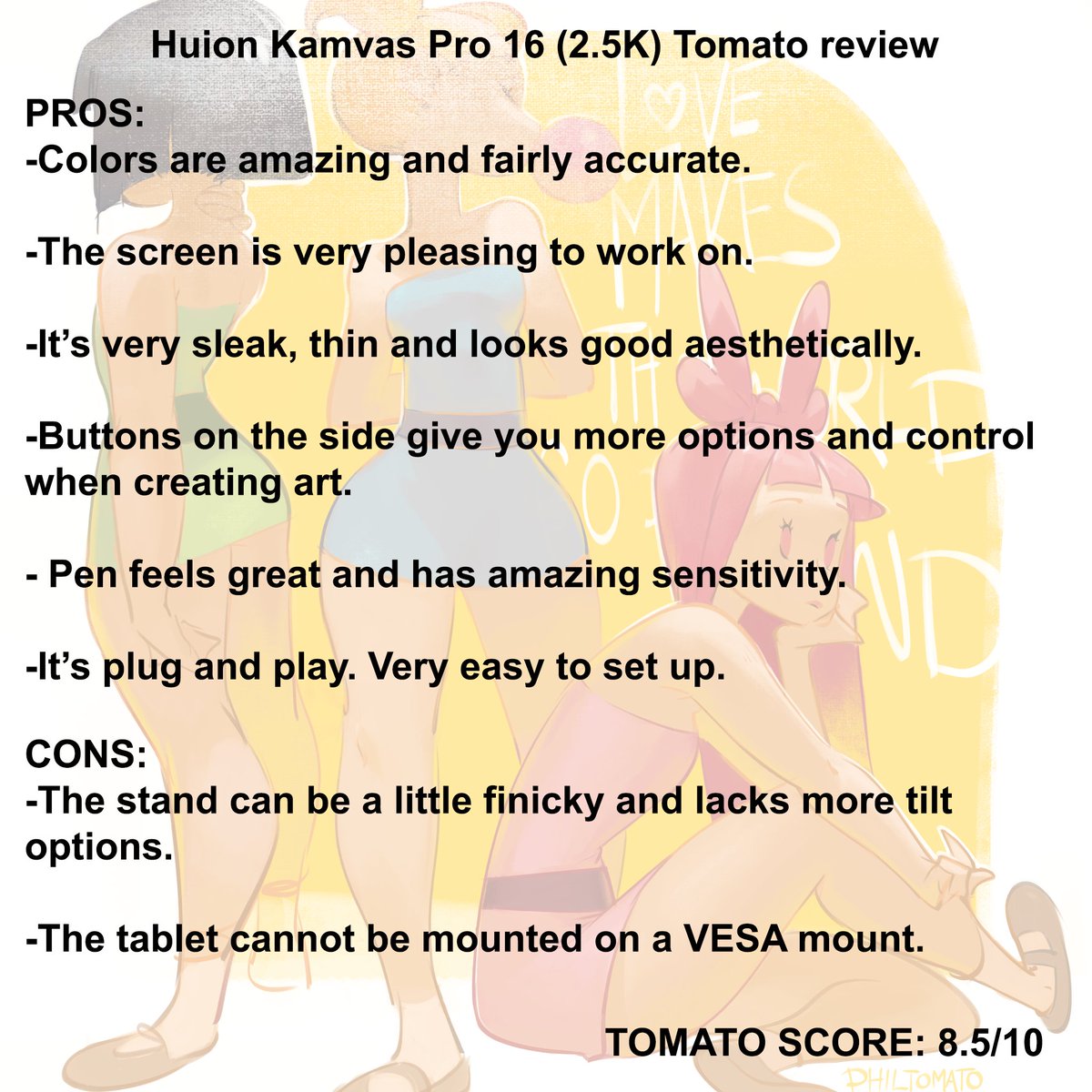 「Had the opportunity to try out Huion's K」|Philtomato 🍅のイラスト