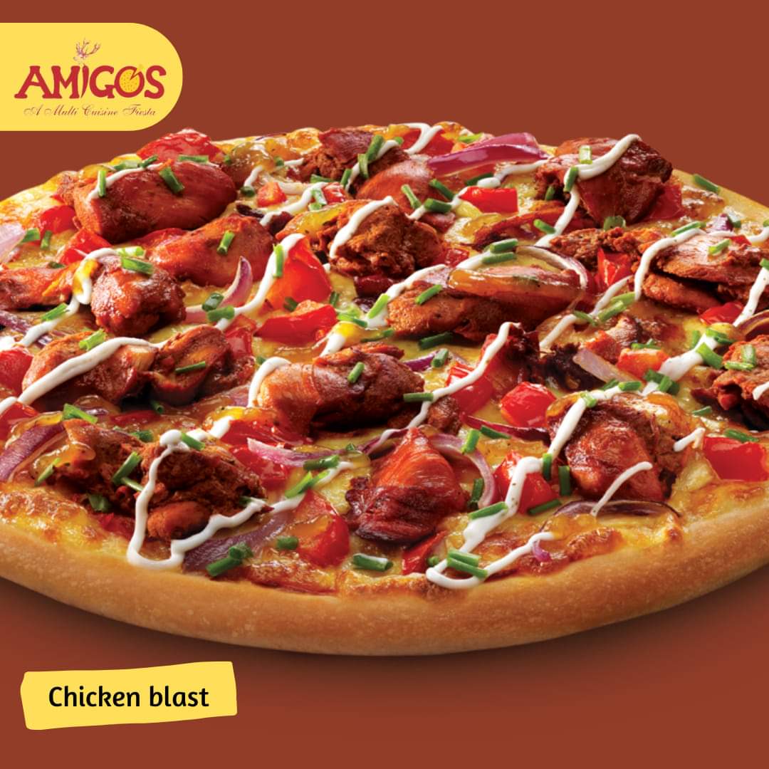 AmigosFoods's tweet photo. Chicken blast pizza from the kitchen of Amigos Hazratbal !
#chickenblast #pizza๐ #pizzapost #pizzalover #pizzadelivery #bestfoodintown #bestfoodinkashmir #foodie #foodposts #foodphotography #kashmirfoods #bestrestaurants #amigoshazratbal https://t.co/PeVklEO18y