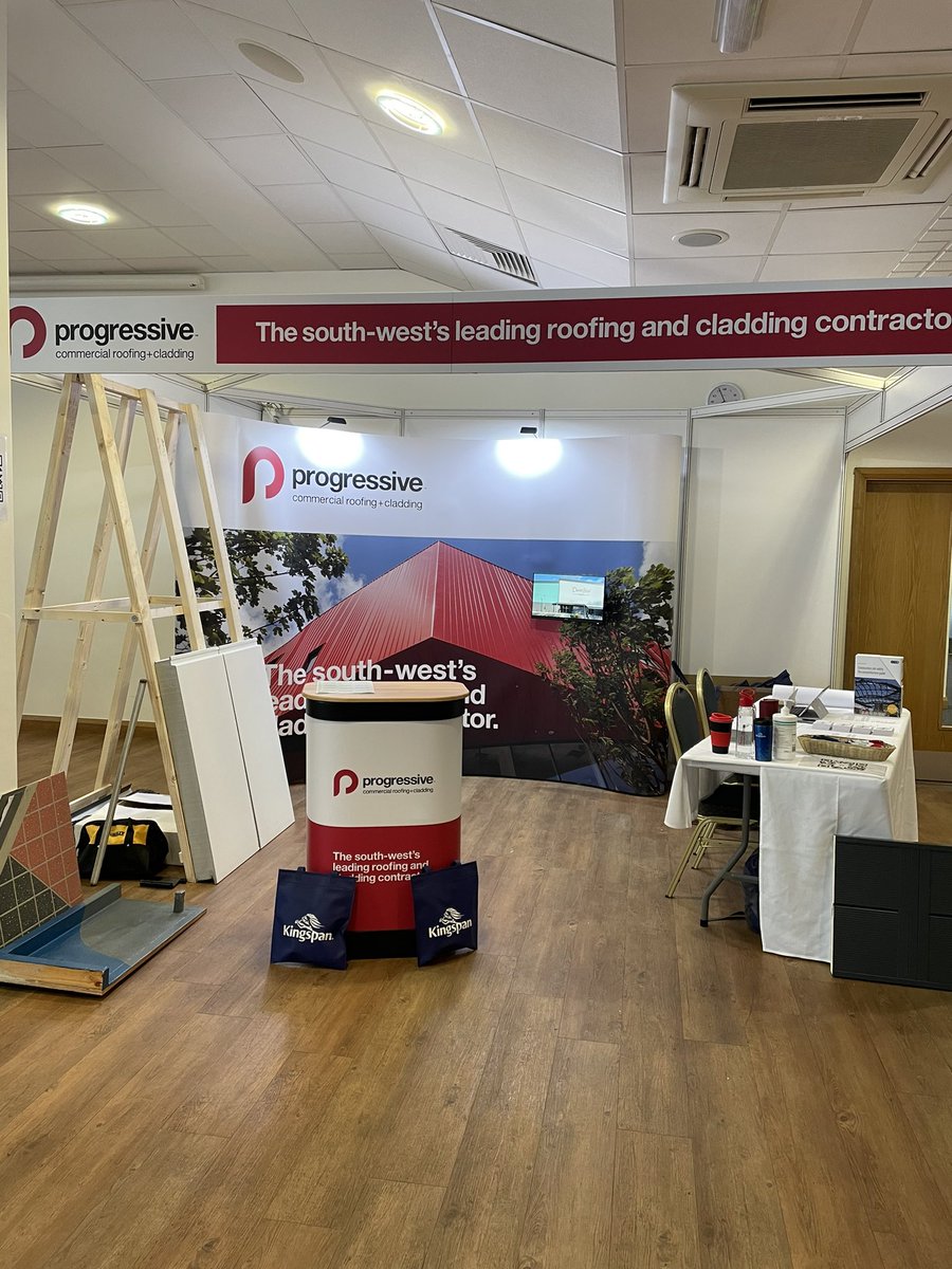 Progsystems's tweet photo. We’re all set up at Sandy Park for the National Apprenticeship Show!

If you have an interest in Roofing and Cladding, or anything construction, come and see us! 

#construction #nationalapprenticeshipshow #NASSOUTHWEST #weareprogressive #roofing #cladding #devon https://t.co/tLhbBFCxiF