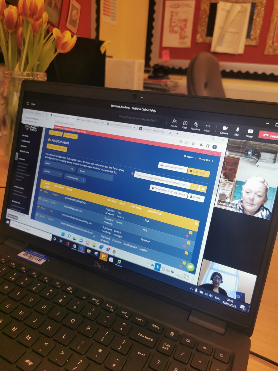 DeputyHeadCarr's tweet photo. Early morning meeting with the @natonlinesafety team, ensuring we are up to speed with keeping our children safe online!
Exceptionally proud of the team who are only one step away from our Certified Online Safe school status!
#saferlearning #onlinesafety https://t.co/0HuO08XOZ2