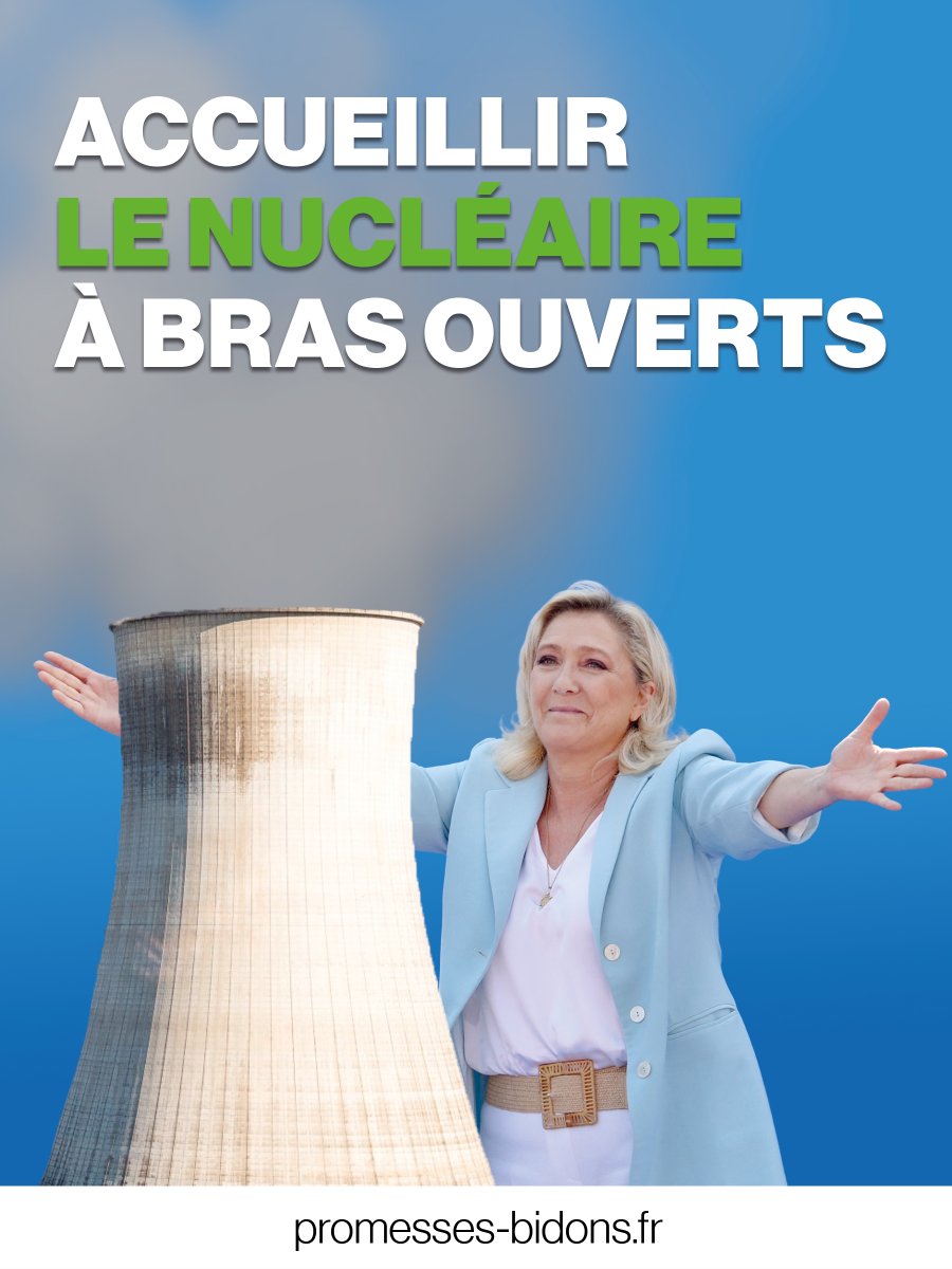 sdnfr's tweet photo. [🔴En direct] le prix de la meilleure fiction 2022 est décernée à @MLP_officiel pour sa promesse délirante de rouvrir la centrale de Fessenheim 🙃 #NucléaireVert2022 #PromessesBidons https://t.co/ErqM0ajZz2