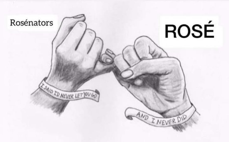 Em bảo vệ thế giới
Tôi bảo vệ em
FANSÉ LOVE ROSÉ
WE LOVE YOU ROSÉ