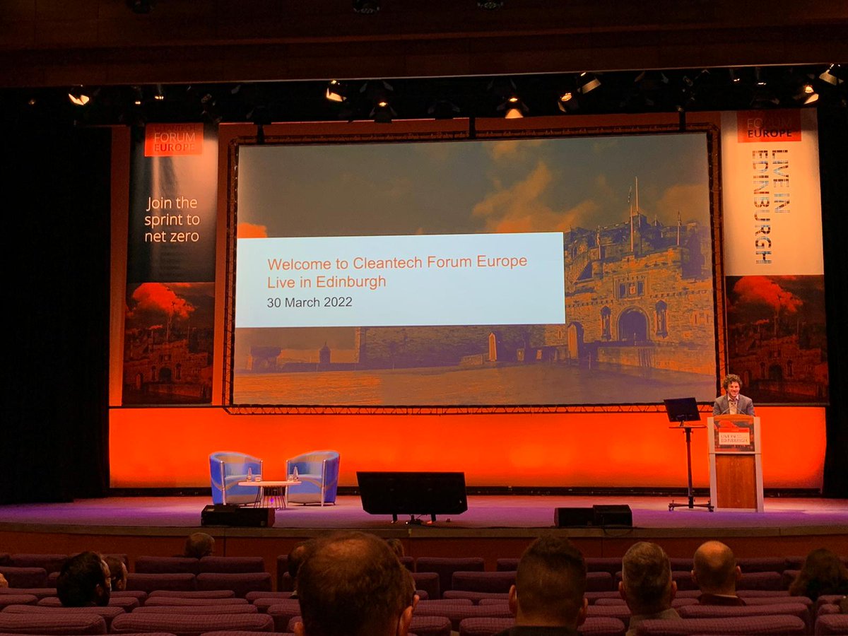 Cleantech Forum Europe, Live in Edinburgh