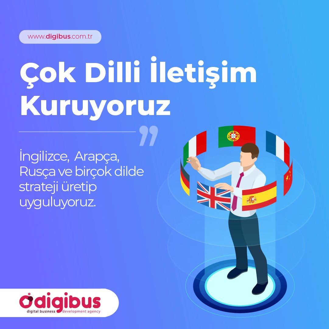 digibuscomtr's tweet photo. Çok dilli dijital pazarlama hizmetlerimizi keşfedin! 🚀 Detaylı bilgi almak için bize ulaşın; https://t.co/8MSvA5jbX1

☎️ 0850 885 2049
📧 info@digibus.com.tr
➡️ https://t.co/MXUIeYGSzX

#sosyalmedyayönetimi #dijitalpazarlama #dijitalmedya #pazarlama https://t.co/q3axhRSsKU