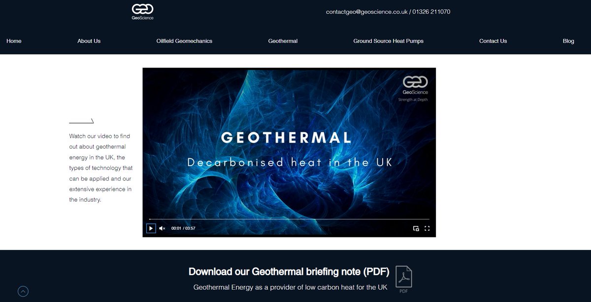 GeoScienceLtd's tweet photo. We are pleased to share some of our new #geothermal resources on our website, you can view them here: https://t.co/guK3yk1eOC

We have created a video and briefing note that includes how and why geothermal energy can be used to decarbonise heating and cooling loads. https://t.co/HlX6sin97B