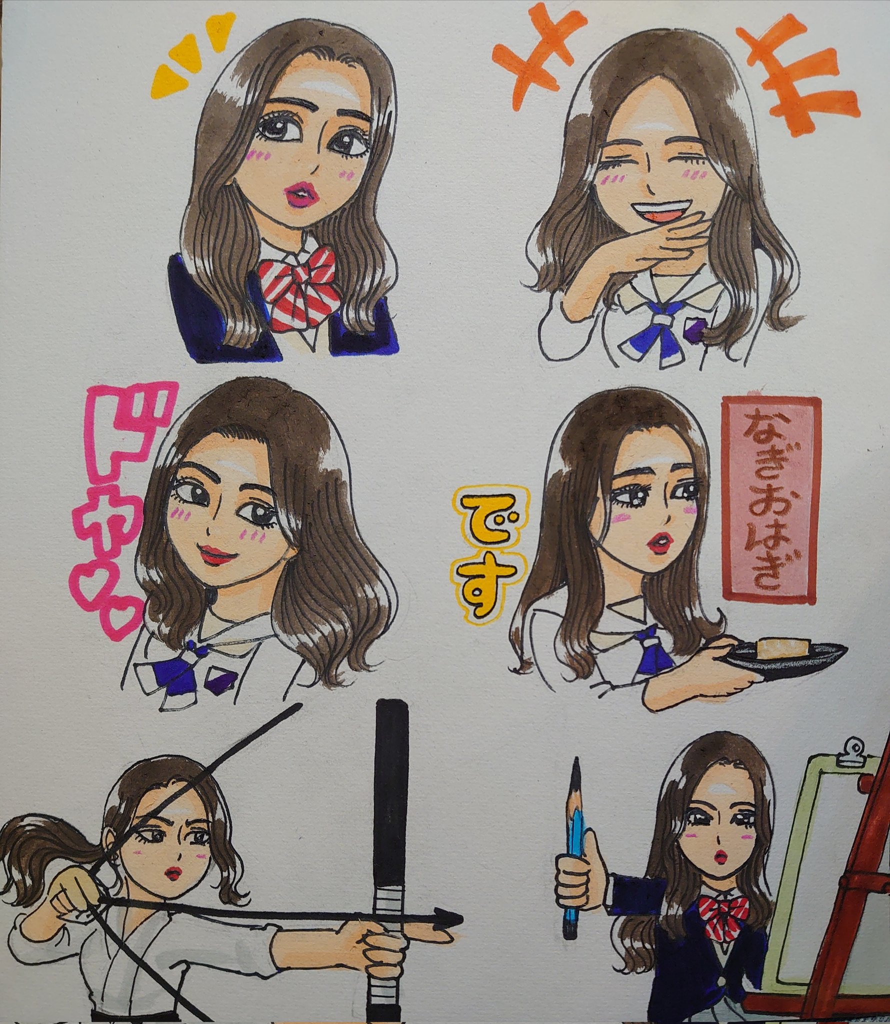 ミツオカノリヒロ⊿似顔絵怪獣ノリラ على X: 