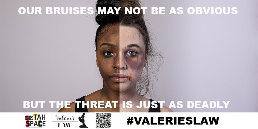 @abenaopp passionately put forward the case how #BlackWomen don't receive the same level of support as white women due to the way bruises can be masked by dark skin, as well as racism and 'adultification', where young black women are perceived as older than they are. #valerieslaw