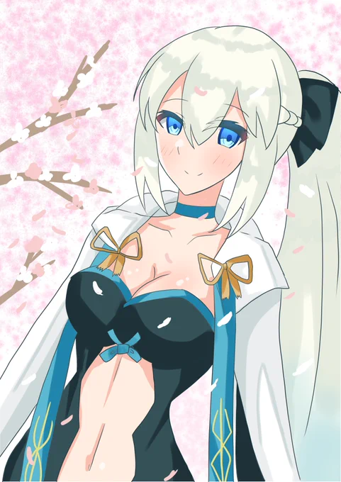 #FGO
#モルガン 
お花見モルガン陛下 