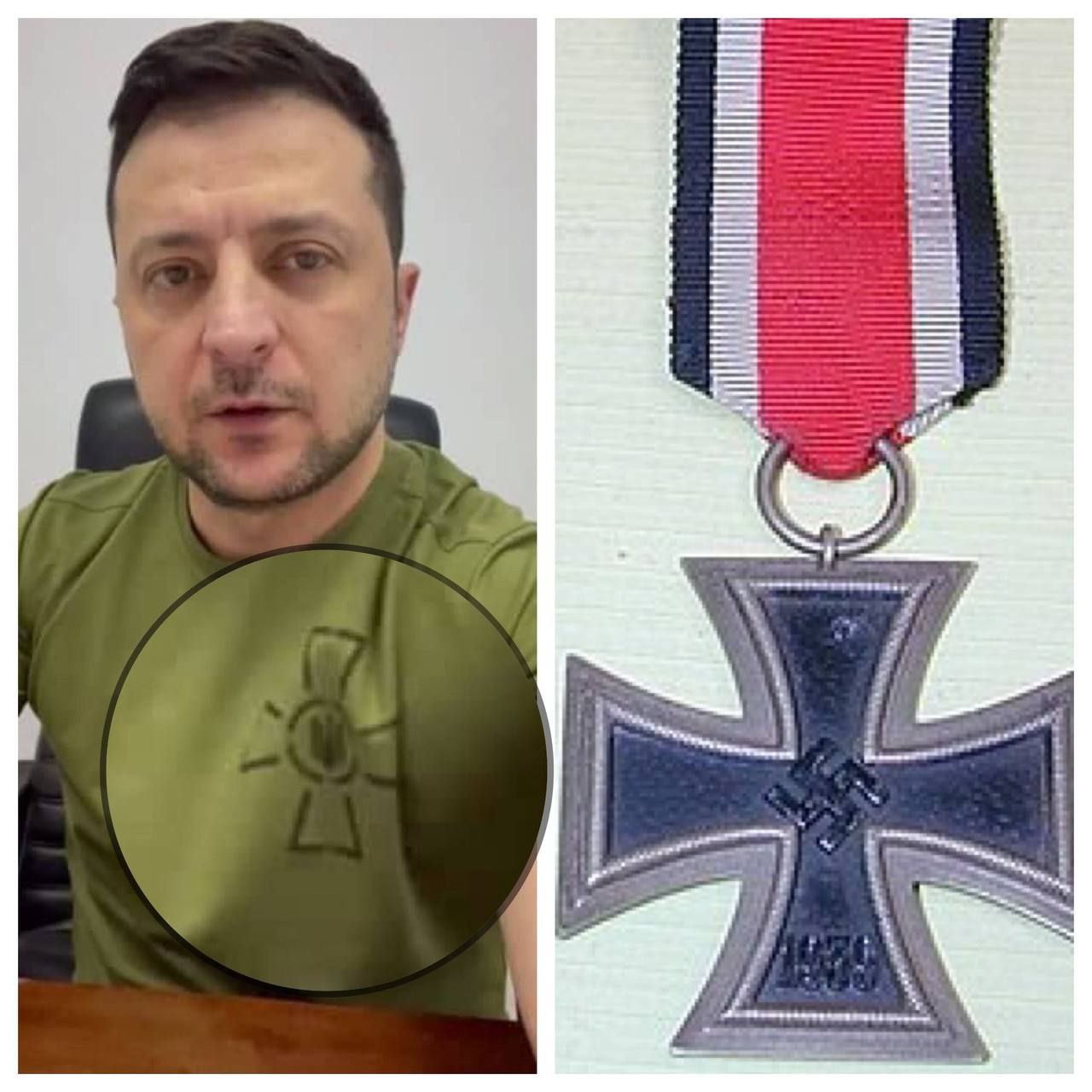 Зеленский в футболке с крестом