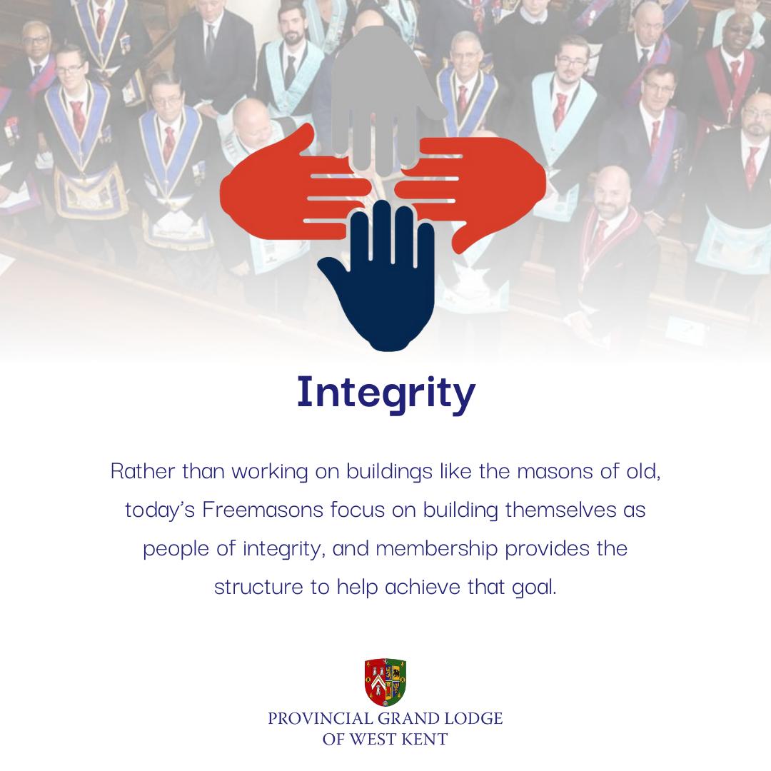 westkentmasons's tweet photo. #Integrity is a key part of who we strive to become.

#WestKentMasons #Freemasons #Freemasonry #WednesdayVibes #Wednesday https://t.co/au6J9xr8pH