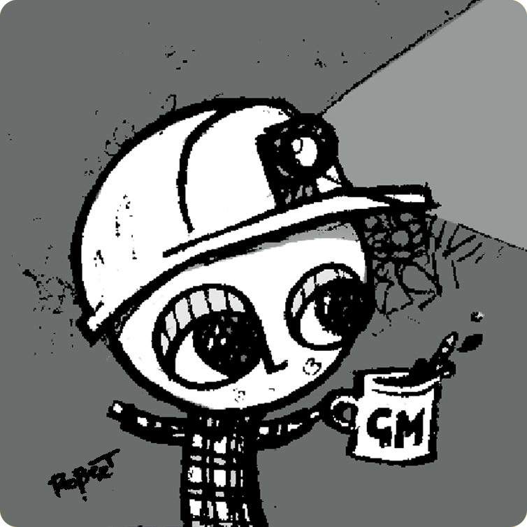 TheLittleStGang's tweet photo. GM! The Miners are peparing to make the trip to #LittleStreet - #GM
Follow me & RT - #CNFTGiveaway Coming Soon!
Unique CNFT artworks by artist Rob Greenwood.
#CNFTCollection #NFTartist #Cardano #CNFTs https://t.co/5pVf6523W8