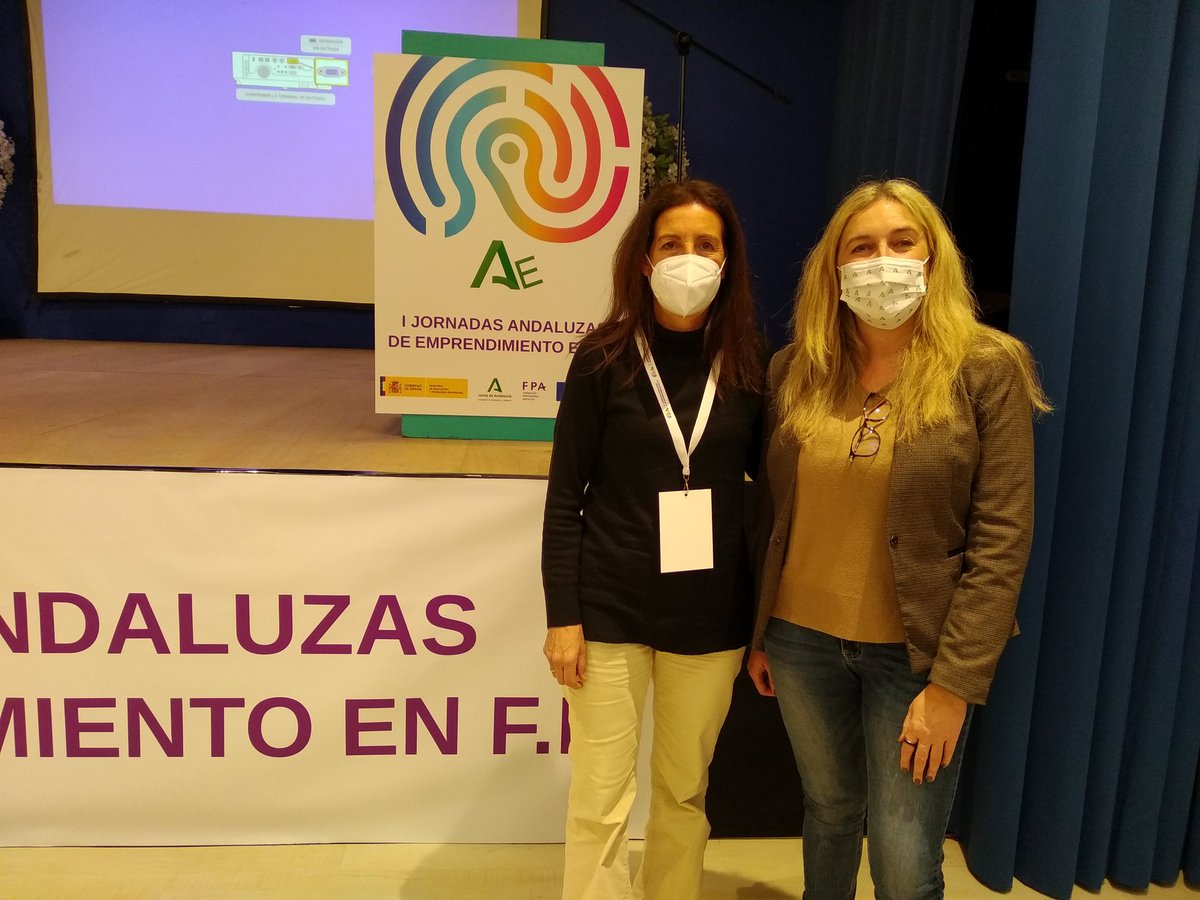 Raabe31's tweet photo. I Jornadas Andaluzas de emprendimiento en FP en representación del  @IES_LosRemedios #emprendimiento #auladeemprendimiento #andaluciaFP https://t.co/4mPNOQYTHk