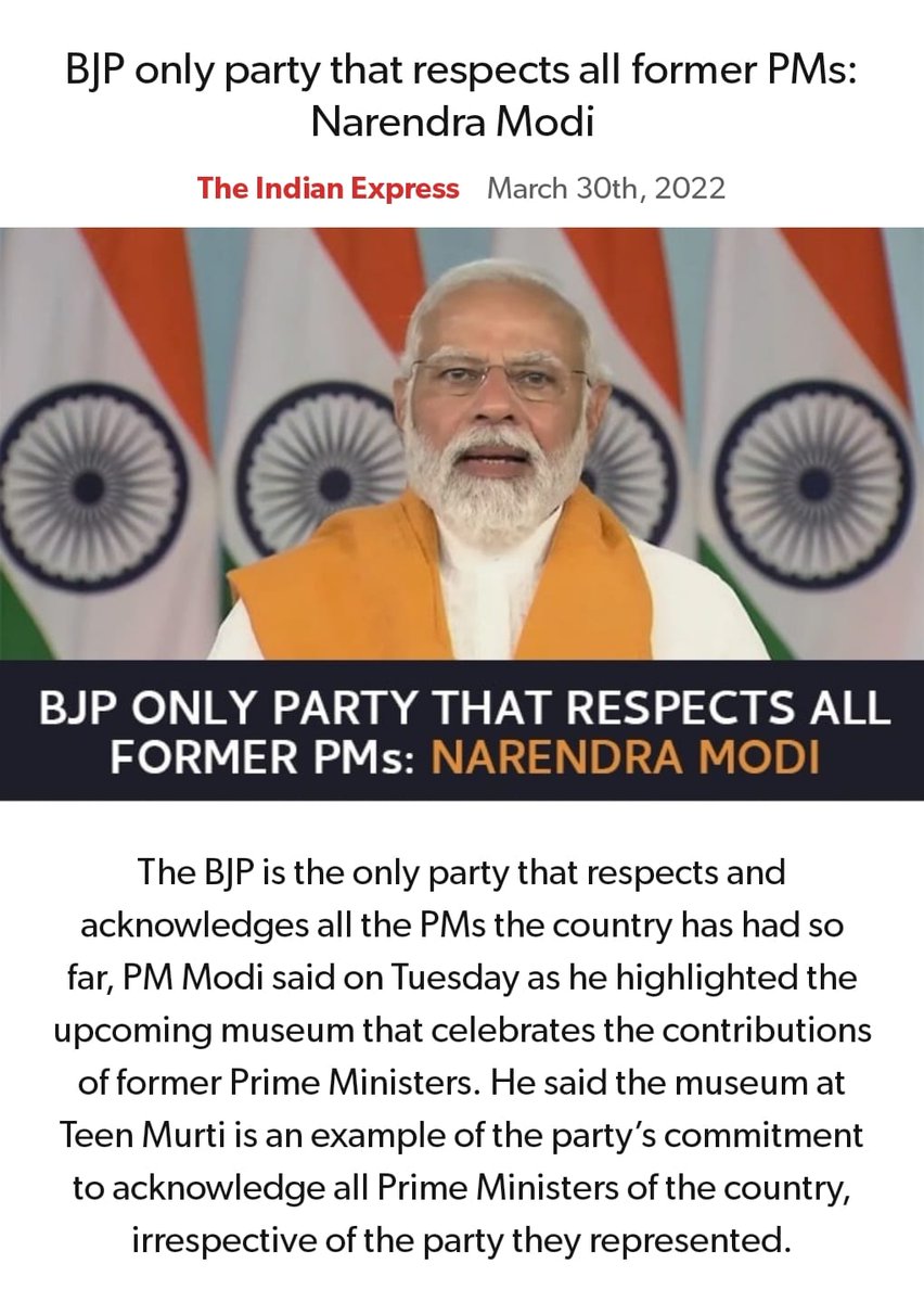 PiyushGoyalOffc's tweet photo. BJP only party that respects all former PMs: PM @NarendraModi ji

https://t.co/LphglQdUW6 via NaMo App https://t.co/5jBYyt04HR