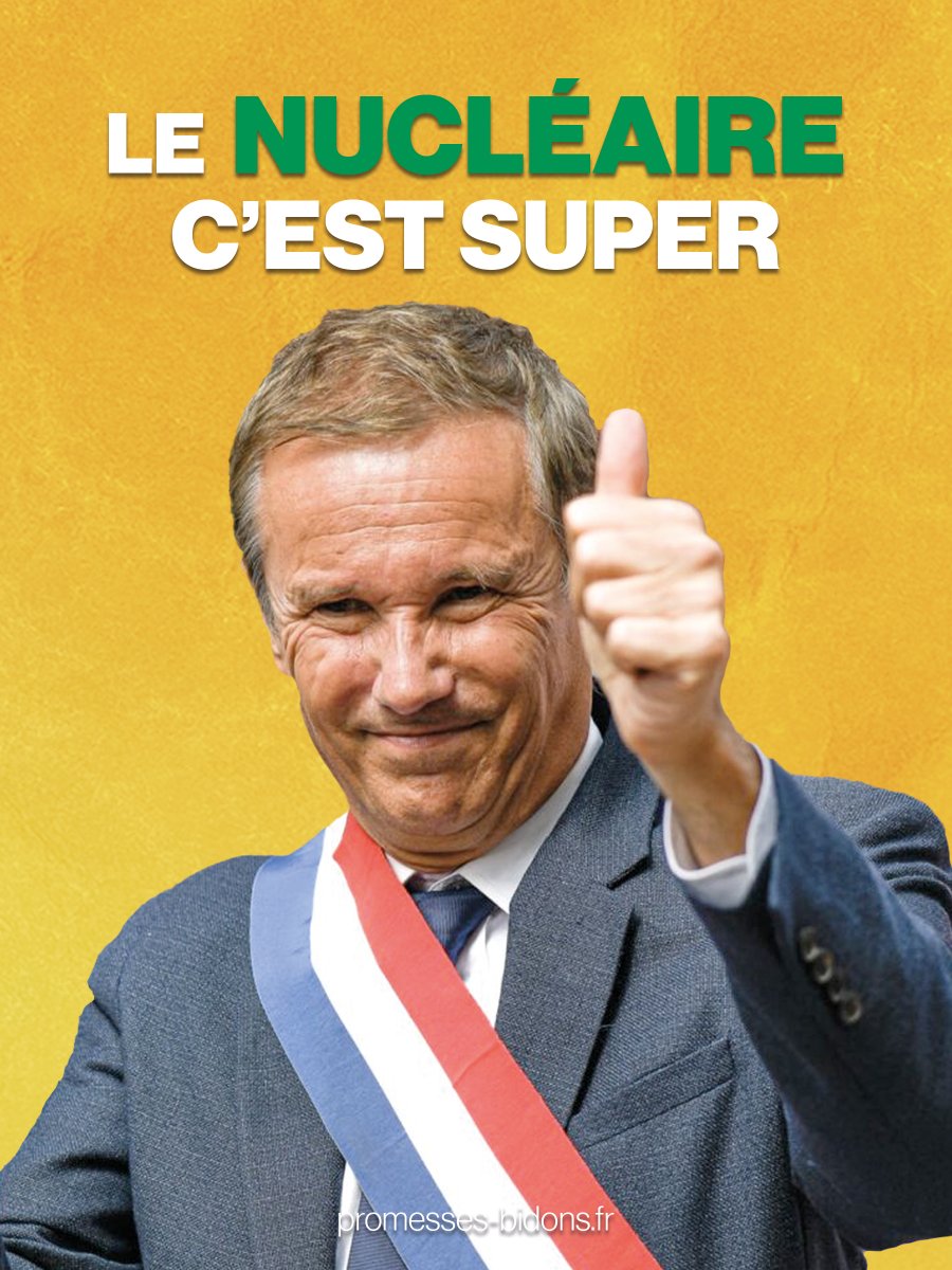 sdnfr's tweet photo. [🔴En direct] le prix du meilleur montage revient cette année à @dupontaignan de @DLF_Officiel qui ne retient que les infos qui l'intéressent sur le #nucléaire 😅 #NucléaireVert2022 #PromessesBidons https://t.co/kiCF1vG1kD