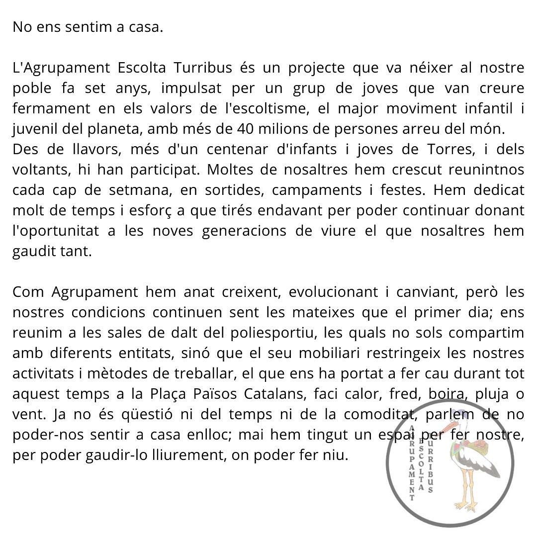 AETurribus's tweet photo. VOLEM FER NIU!! ❤️💙💚

UN LOCAL DIGNE PER A L'AGRUPAMENT ESCOLTA TURRIBUS 📩 https://t.co/3yPBTcdgq0