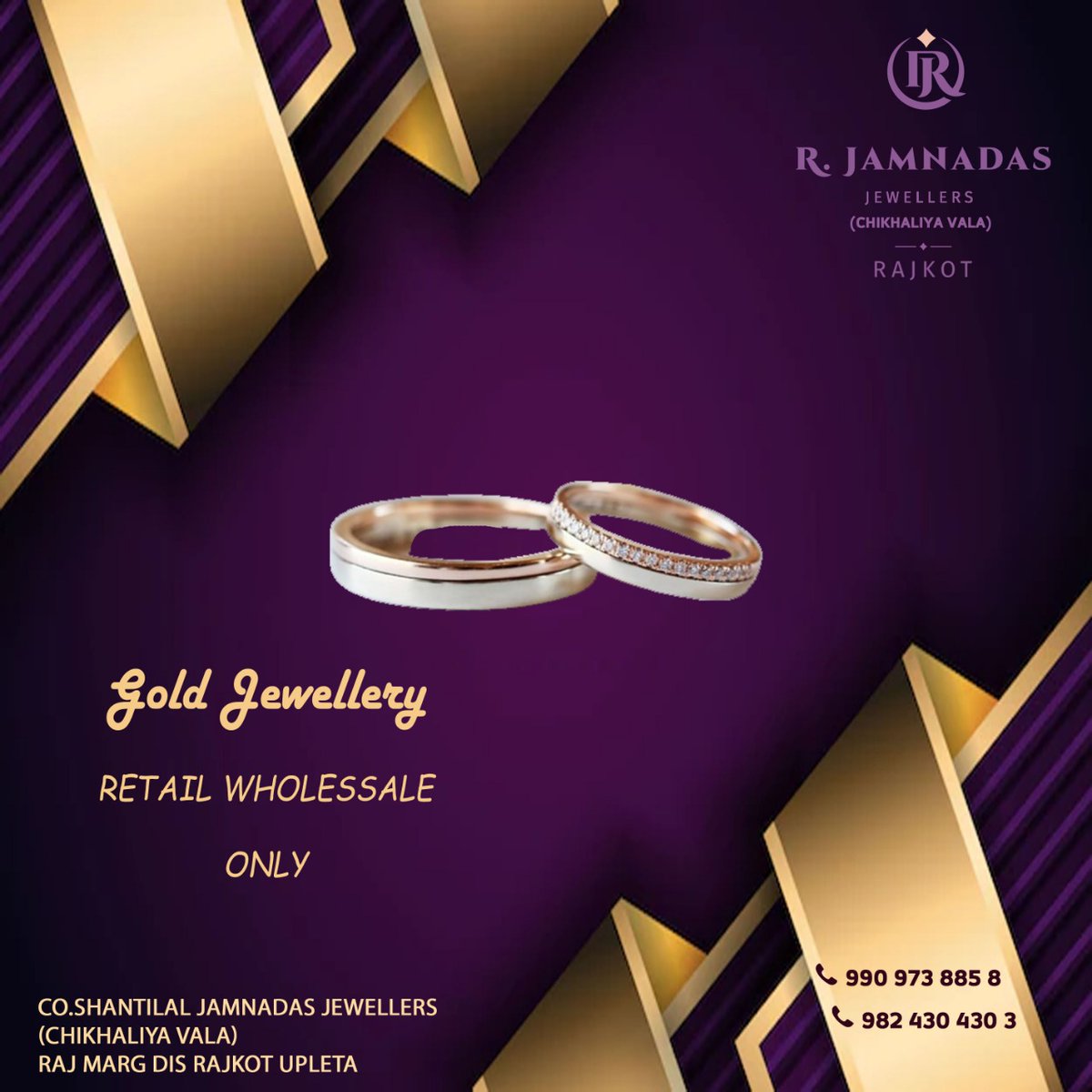 jamnadas_r's tweet photo. We craft jewelry that makes you happy.
#Rjamnadasjewellers #jamnadasjewellers
#jewelleryretailar #wholesaller #rings #ringdesign #ringcollections #diamondring #silverring #indianjewellery #beautifullook #wonderfuljewellery #gold #gujratjewellery #templejewellery #upleta #gujarat https://t.co/XWVR180PZa