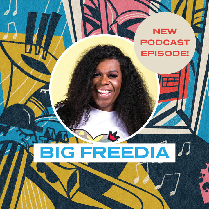 BenJerrysNL's tweet photo. @bigfreedia prikkelt het publiek wanneer ze haar iconische bounce-muziek uitvoert, en nu neemt ze haar passie mee naar onze nieuwste podcast, Into the Mix. Luister terwijl ze praat over raciale en sociale rechtvaardigheid met host @iSmashFizzle. Vind hier: https://t.co/1T5ZlufBa9 https://t.co/wtdqUTOy06