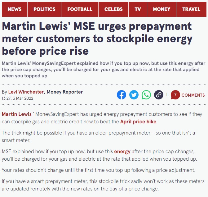 If you have a pre-paid meter (not a smart meter) then you have a couple of days left to top-up and take advantage of this great hack from <a href="/moneysavingexp/">MoneySavingExpert</a> . We have #Paypoint and #Payzone so all the bases are covered at <a href="/MeetAndDeep/">Meet And Deep News</a> 

<a href="/martinlewismse/">Martin Lewis Financial Advisor and Money Expert</a> | #EnergyPrices
