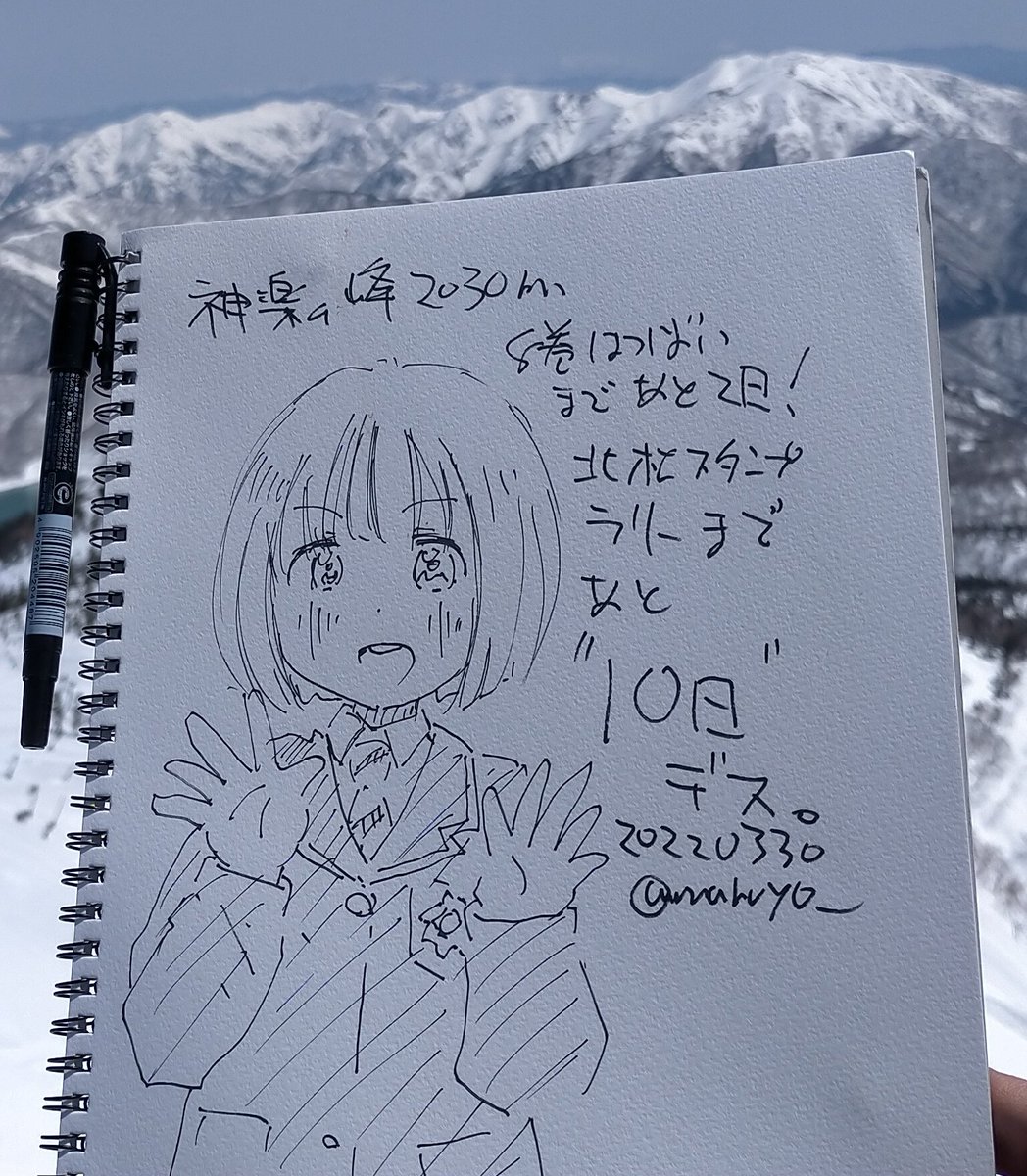 絵です。今日の小熊と礼子。 
