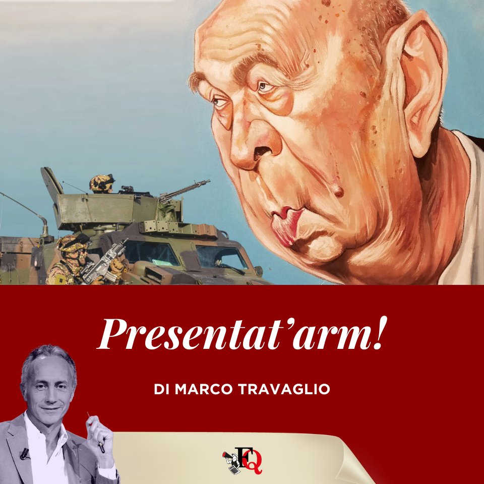 marcotravaglio's tweet photo. Inconsolabile perché c’è almeno un leader contrario al riarmo, quello del partito di maggioranza relativa nato il giorno di San Francesco del 2009, Paolo Mieli lacrima sulla “nostra commedia” di rammolliti e panciafichisti [Il mio editoriale di oggi - https://t.co/zF78YzV4Ws] https://t.co/3Bf2wOevM7