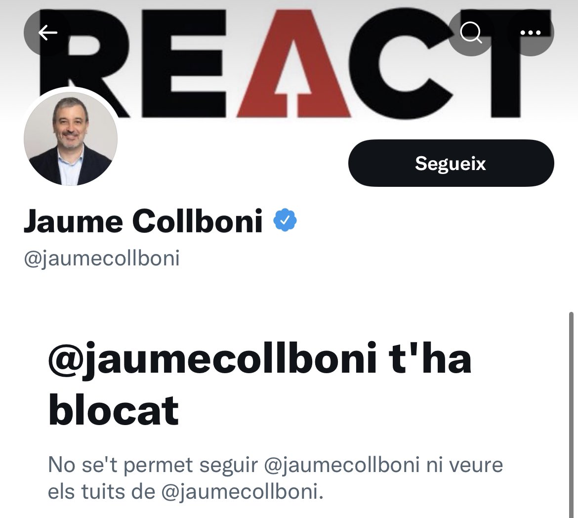RavalSud's tweet photo. @Barcelonaesque1 @AdaColau @jaumecollboni @c40cities Què bonic que els polítics ens bloquegin 😡 https://t.co/wPNv6Iapnr