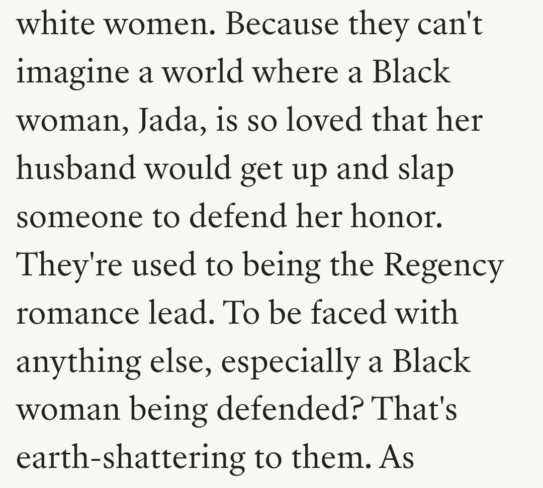Many thanks to <a href="/bindelj/">Julie Bindel</a> for alerting me to this absolutely *incredible* Slap Take from Teen Vogue, "white women are jealous nobody is slapping Chris Rock for them"