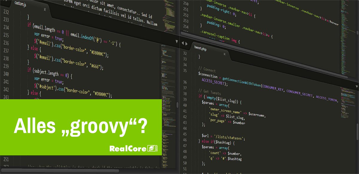 RealCore_Group's tweet photo. 𝗔𝗹𝗹𝗲𝘀 𝗴𝗿𝗼𝗼𝘃𝘆? Unsere Unit SAP Integration Service hat einen Fachartikel zu „SAP® Cloud Integration: Java vs. Groovy“ geschrieben. Wie seht Ihr das? Lest mal rein.
https://t.co/J56NqISLrM
#autor #groovy #java #blog #realcore #cloudintegration #sap https://t.co/6RPk50Mk7c