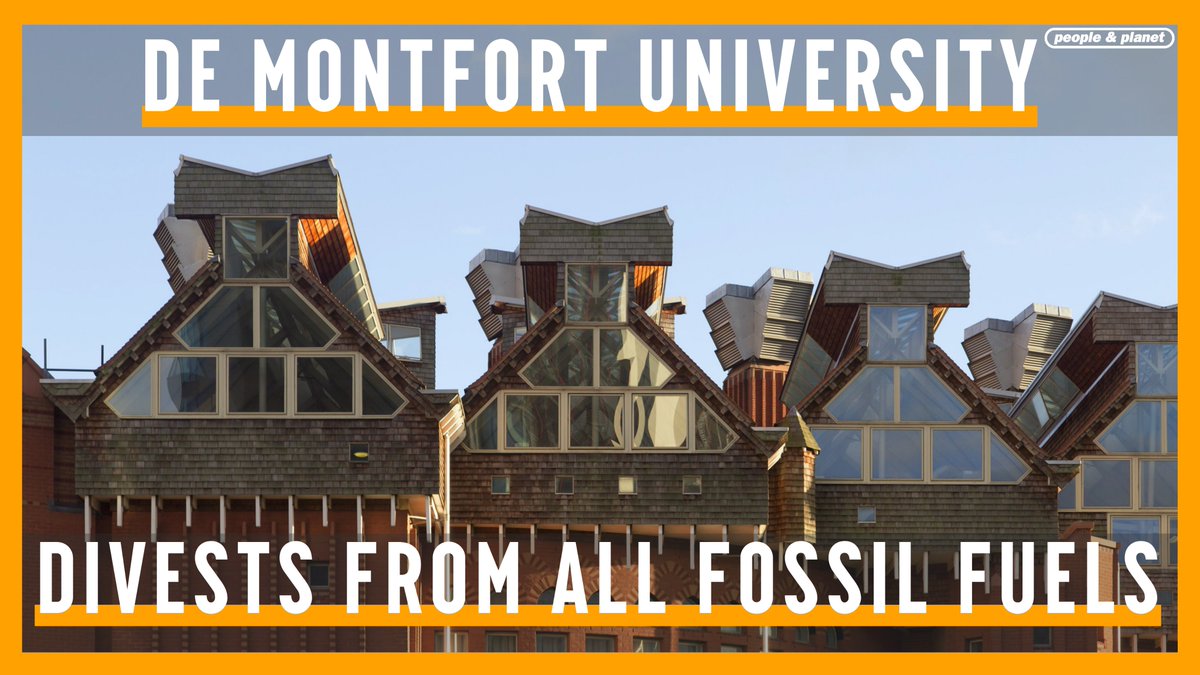 🎉🎉 VICTORY! <a href="/dmuleicester/">dmuleicester</a> divests from ALL fossil fuels! 

Now De Montfort Uni must divest from the companies complicit in border violence.

Sign the Divest Borders petition 👉 bit.ly/3NhWxJS 

Keep us winning 👉 peopleandplanet.org/donate