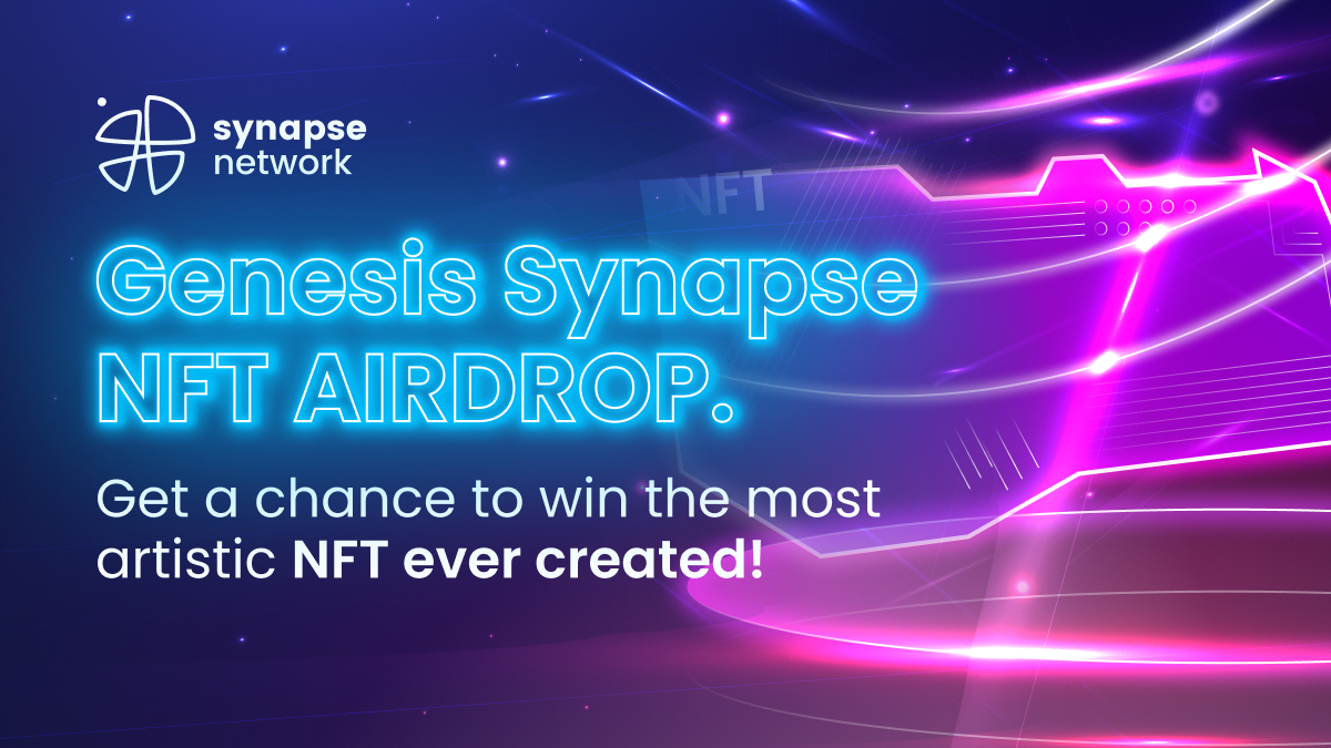 SynapseNetwork_'s tweet photo. The time has come for Synapse... 💥

We are opening the doors to NFT world by announcing our 🎊Genesis NFT Collection 🎊 

🎁 1000 unique, super artistic 🔝 NFTs will be airdropped to our community members! 🎁 

Check details about the collection ⬇️
https://t.co/qbWNYm841L https://t.co/6rK5hEJgNI