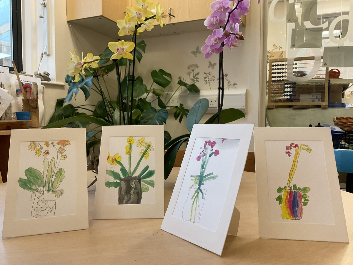 stpeters2_8's tweet photo. We hope all the mummies in Reception had a wonderful Mother’s Day and you have the watercolour orchid painting your child painted for you in pride of place at home! 😍#observationaldrawing #yorkopenstudios #buddingartists https://t.co/hzqMUyhSYr