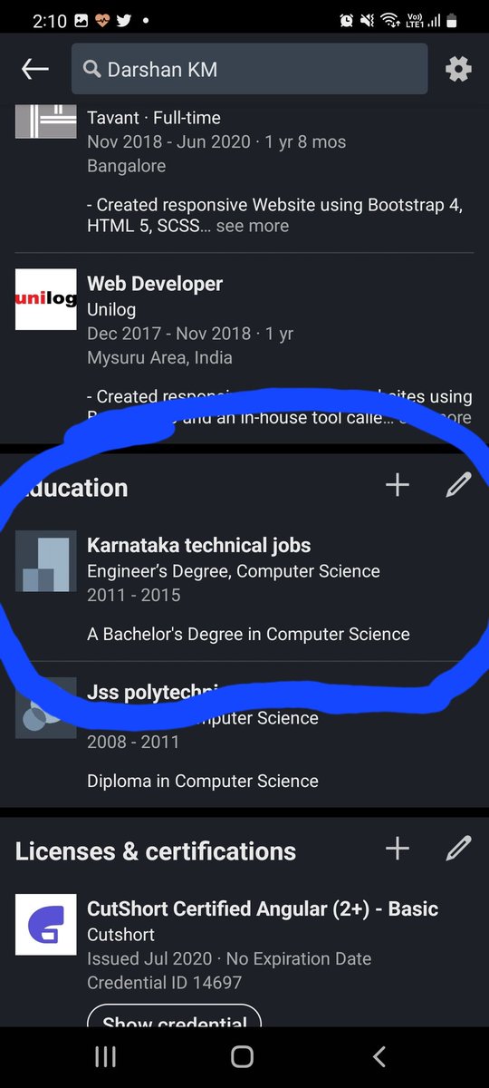 Darshan KM tweet media