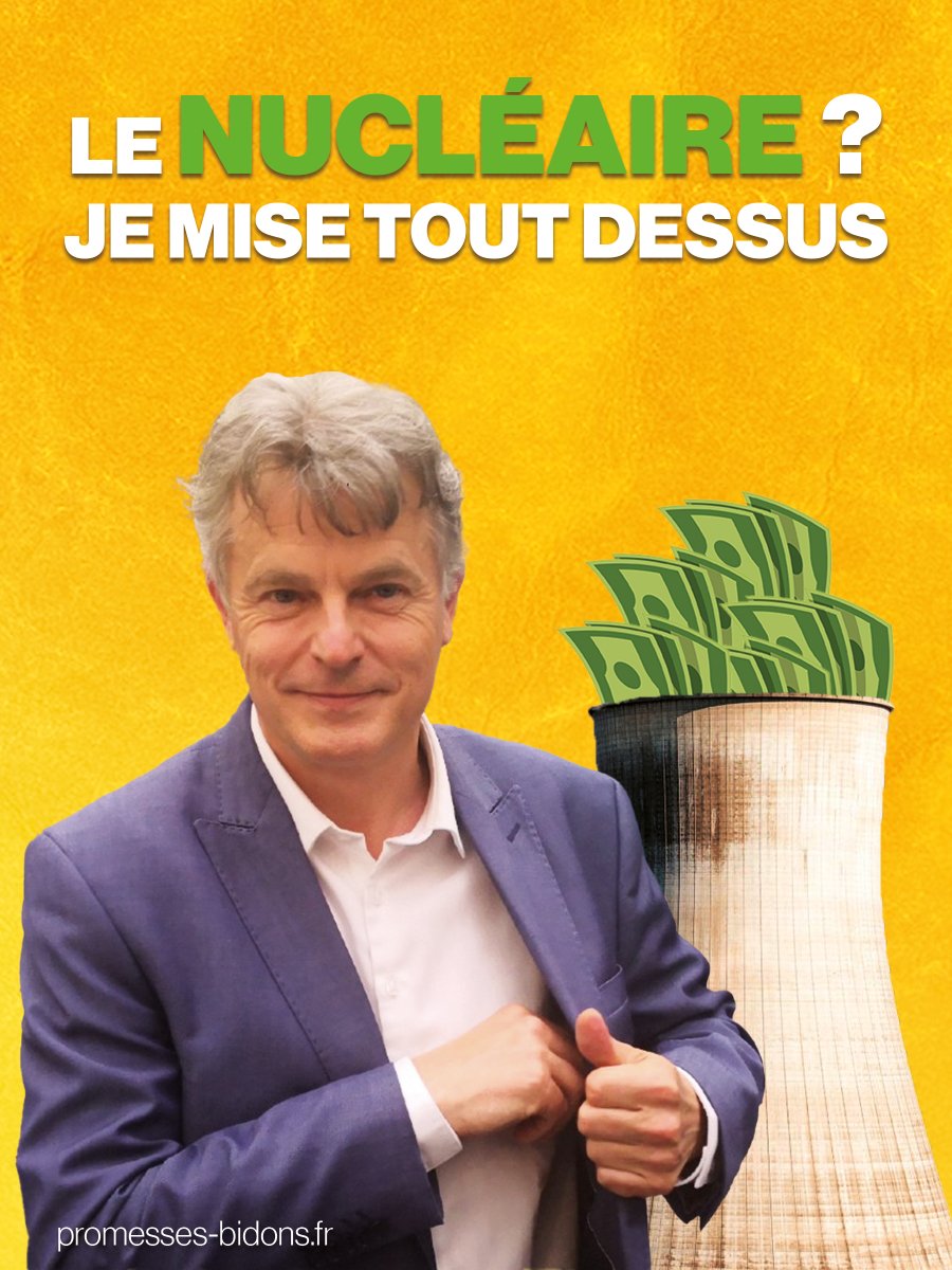 sdnfr's tweet photo. [🔴En direct] le prix du meilleur costume est décerné à @Fabien_Roussel du @PCF qui se drape régulièrement du costume du #nucléaire pour tenter de verdir son programme #Presidentielle 
#NucléaireVert2022 #PromessesBidons https://t.co/TCvubaUWpp
