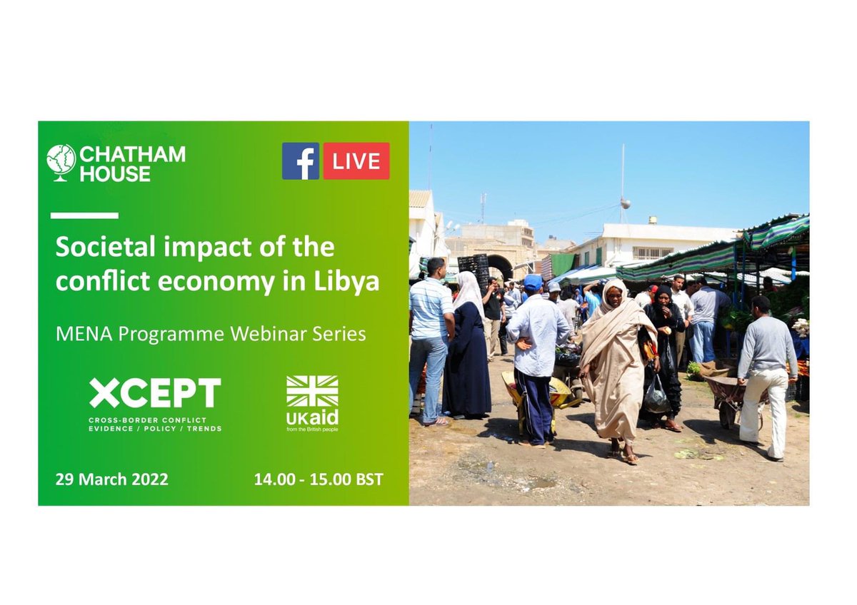 PCI_Libya's tweet photo. Thanks to @el_khawaga, @emad_badi and @CollombierV for participating in yesterday's webinar hosted by @pci_org and @CH_MENAP to launch our new report on #Libya's conflict economy and its societal impact in 6 Municipalities: https://t.co/QEScVCtqeM https://t.co/eK5LZus75r