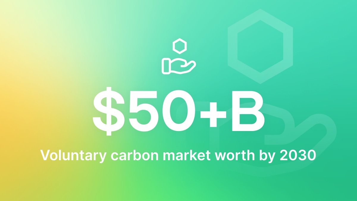 The #VoluntaryCarbonMarkets could be worth upward of $50 billion in 2030.

Let's scale #ClimateAction by making them more efficient, transparent and open. 🚀 🌿 

Aka. leverage blockchains for a market infrastructure native to distributed ledgers.

Source: mck.co/3JHV0L0