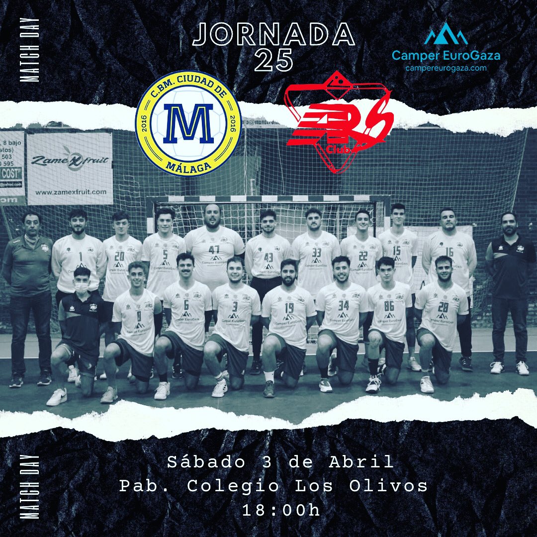 Jornada 25

Nos desplazamos hasta la costa del sol ☀️ para enfrentarnos a un rival con muchísimo talento y juventud, sin duda será un duelo apasionante en la capital malagueña.

📆 Sábado 2 de abril
⏰ 18:00h 
🏟 Pab. Colegio Los Olivos
🆚 @cbmciudaddemalaga 

#IdentidadARS 💙🤍