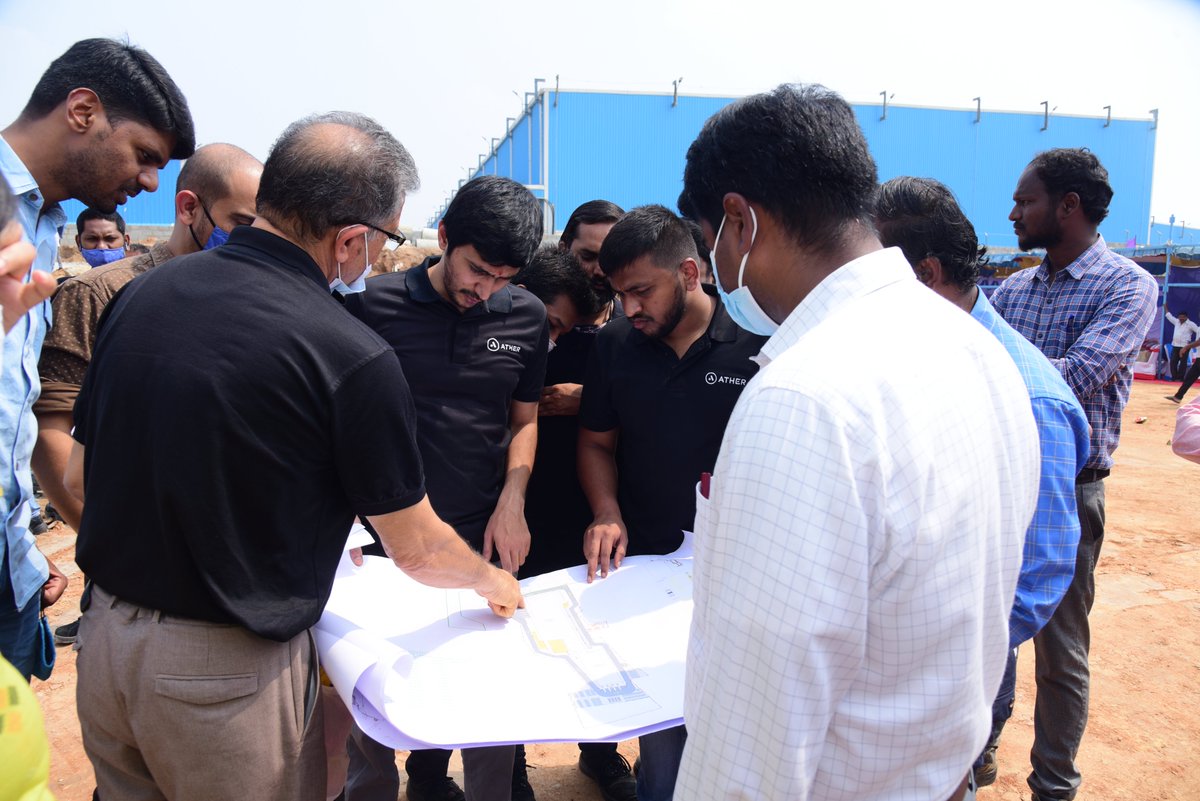 TVSILP's tweet photo. Delighted to announce the Bhoomi Pujan ceremony of Phase-II manufactuting unit of our esteemed customer &amp; India's leading #EV #manufacturer @atherenergy at our park at Hosur, Tamil Nadu. https://t.co/LozCwUXrer