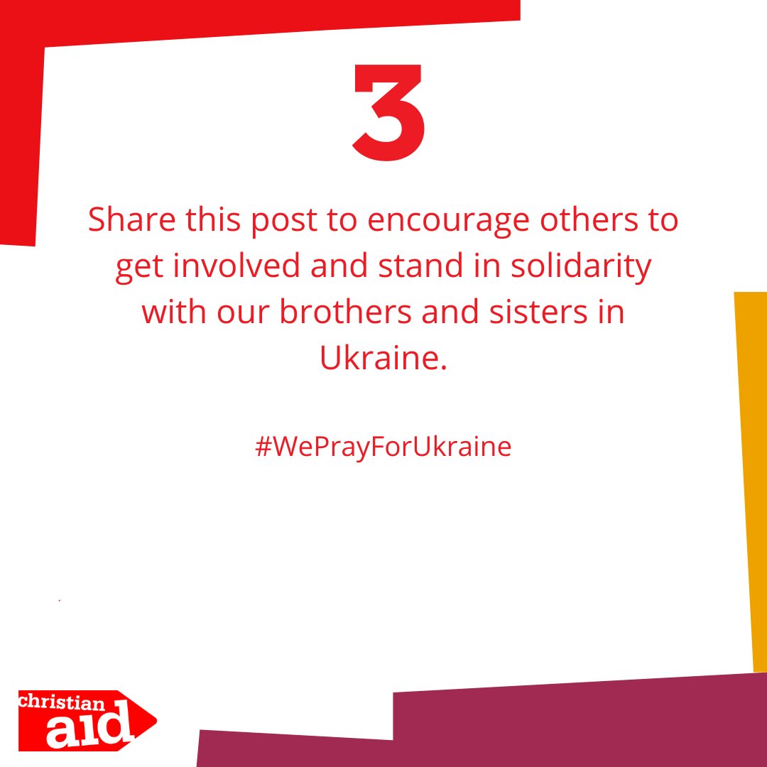 🇺🇦 Join with us, churches and Christians across the UK and Ireland to come together on Passion Sunday, 3 April in an act of witness to pray and light candles for Ukraine. 

👉 See below to find out how you can get involved.

#WePrayForUkraine