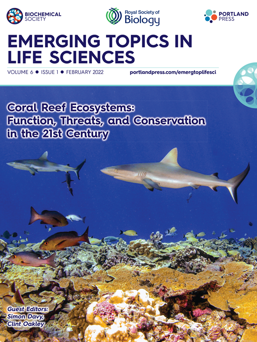 PPPublishing's tweet photo. The newest #ETLS @RoyalSocBio issue on Coral Reef Ecosystems with @DavyLabNZ and @ClintOak is here. This issue aims to highlight the latest information concerning the biology and health of the world’s coral reefs, and the efforts underway to save them.  https://t.co/3SKl1NzD2E https://t.co/nXKGf6s5lp