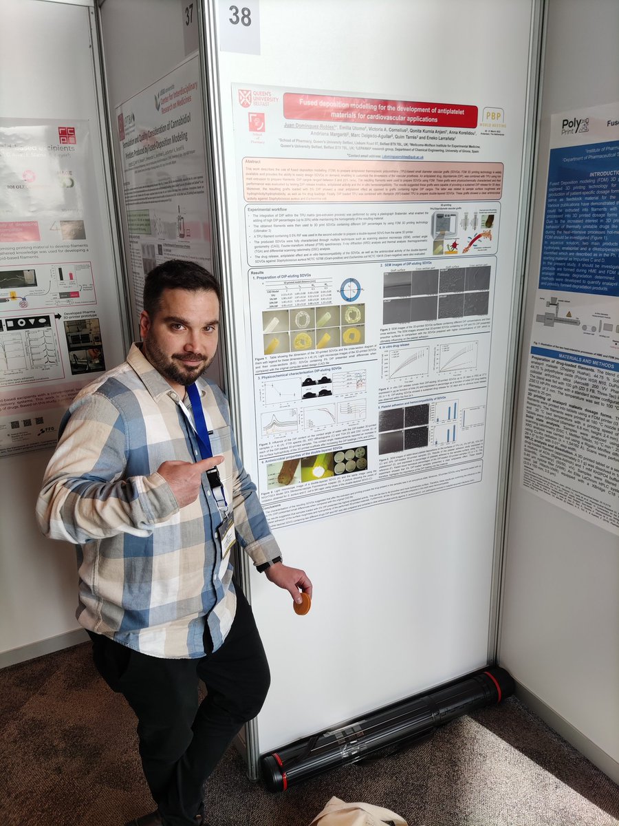 If you are interested in 3D printing and medical devices come and have a look at our posters at #PBPWorldMeeting. Poster numbers: 137 and 38. Great work from @camipic and @juadomrob.