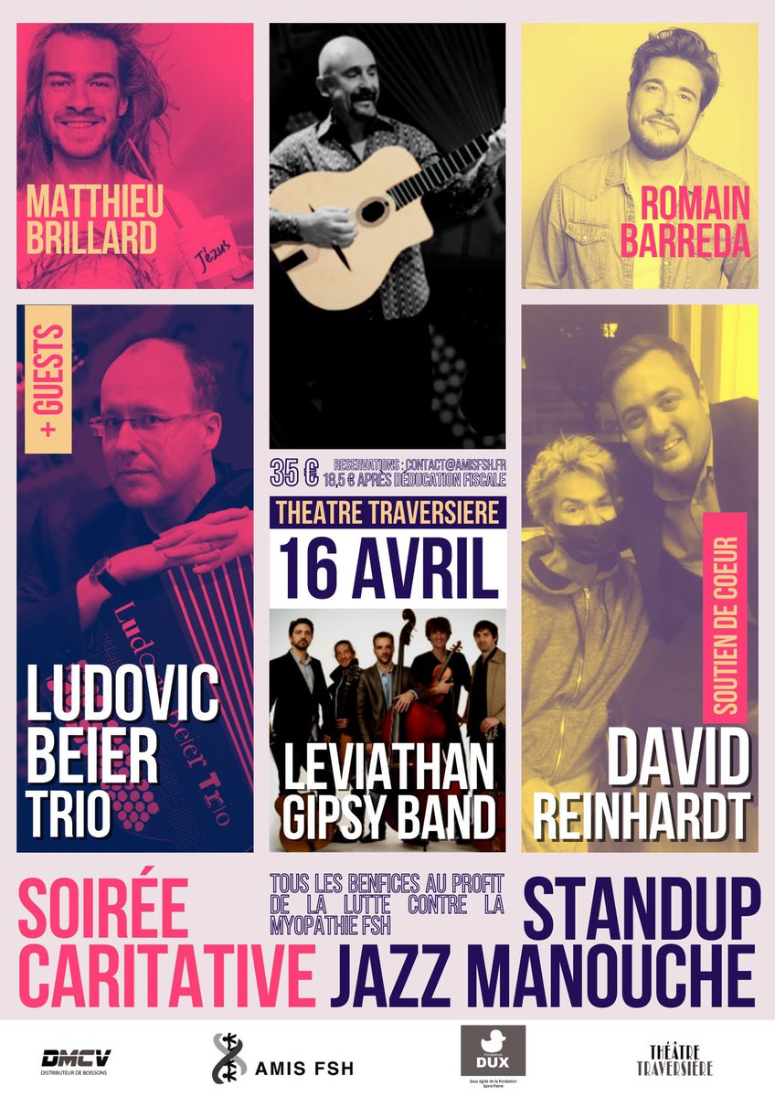 AmisFSH's tweet photo. La programmation s’agrandit 😍 DAVID REINHARDT 😍✊🏽 @YLeBolloch https://t.co/O3ij9DCJ8q