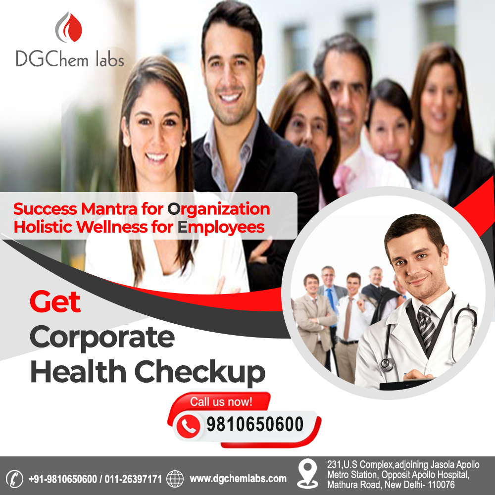Check out Tailor made Health Packages for employees and corporates at DGChemLabs in Delhi
#CorporateHealthCheckupPackages  #CorporateHealthCheckupPackagesDelhi  #CorporateHealthCheckupPackagesSouthDelhi  #CorporateHealthCheckupPackagesDelhiNCR,